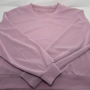 Lululemon Women’s Softstreme Perfectly Oversized Cropped Crew Size 10 Pink